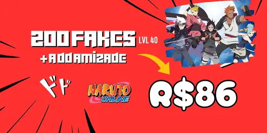 Oferta internacional de fakes para Naruto Online